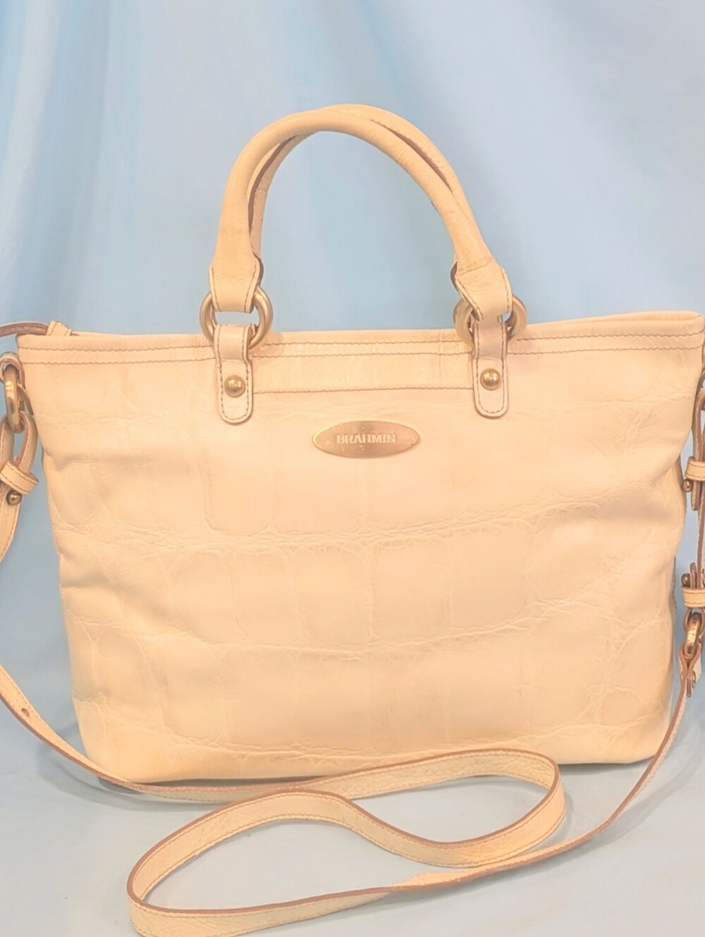 EUC Brahmin Mini Elden in Light Yellow Grotto